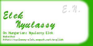 elek nyulassy business card